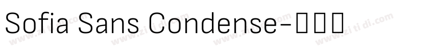 Sofia Sans Condense字体转换
